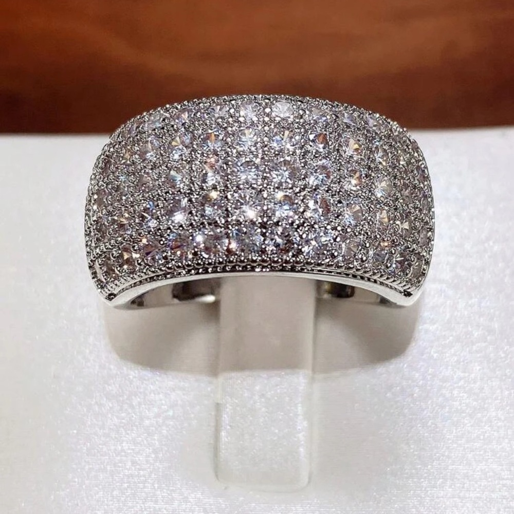 2025 - Rectangular Diamond Bridal Ring - image 5